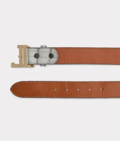 Lucchese Women's Exotic Mirrored L Belt*Women Belts