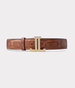 Lucchese Women's Exotic Mirrored L Belt*Women Belts