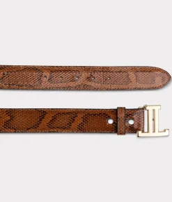 Lucchese Women's Exotic Mirrored L Belt*Women Belts