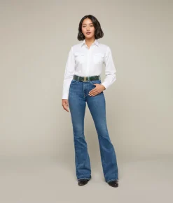 Lucchese Women's Exotic Mirrored L Belt*Women Belts