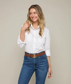 Lucchese Women's Mirrored L Belt*Women Belts