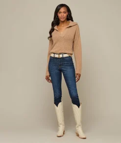Lucchese Women's Mirrored L Belt*Women Belts